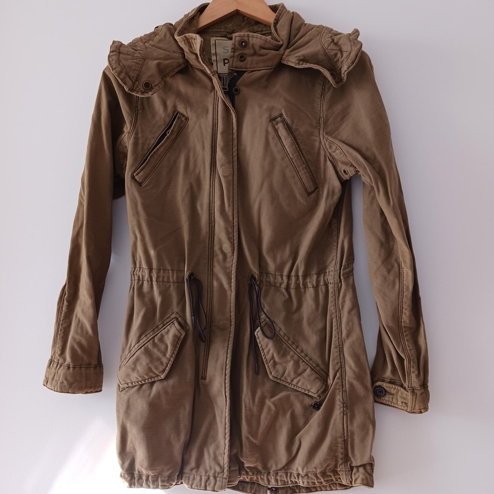 Vintage Maison scotch super parka cotton petite small khaki gently used